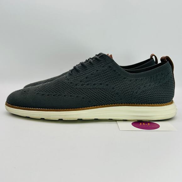 Cole Haan Mens Original Grand Stitchlite Wingtip Oxfords Magnet C27961 Size 11.5 - Picture 5 of 11